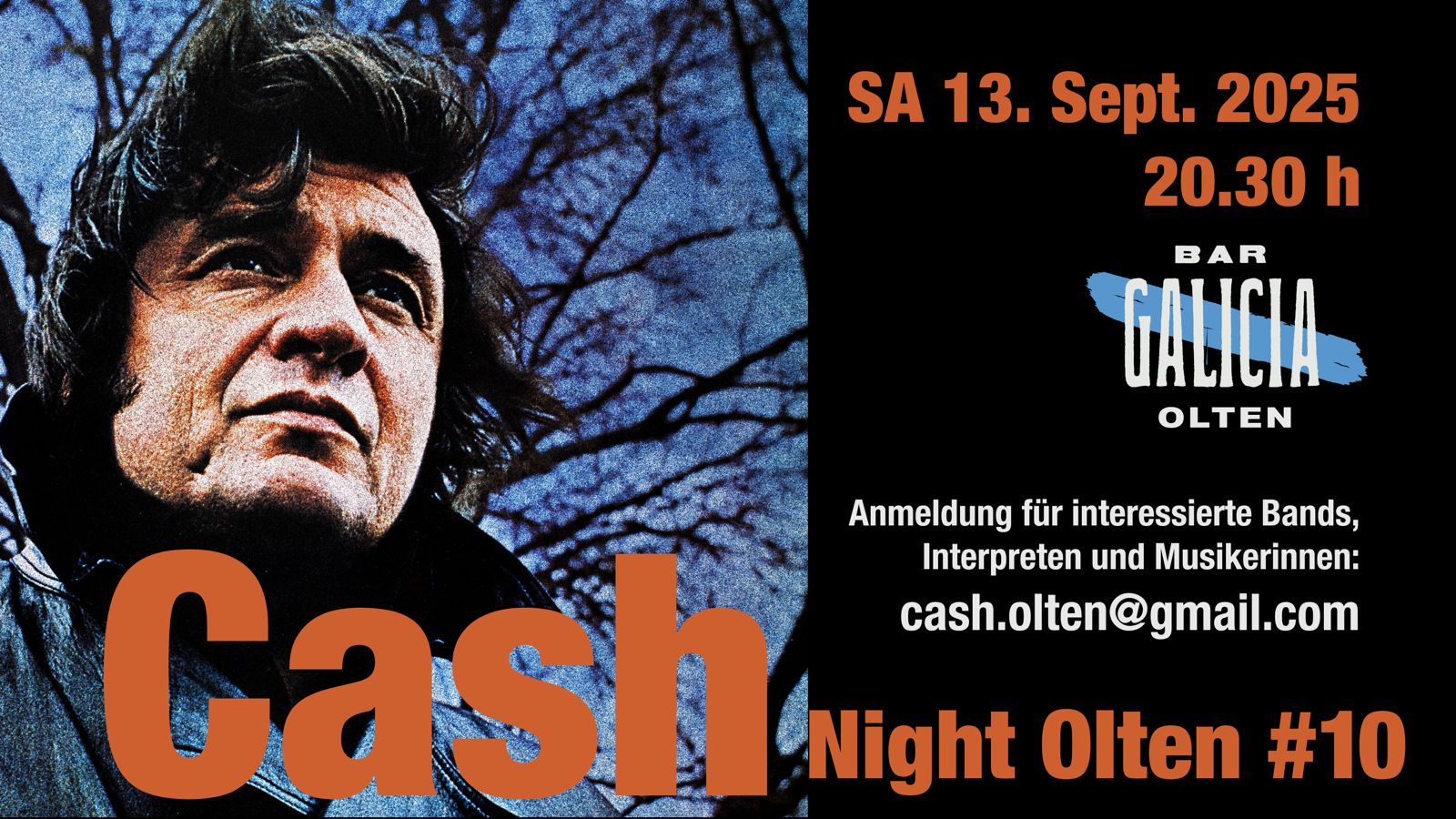 10. OLTNER JOHNNY CASH NIGHT Ausschreibung läuft!